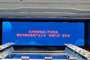 杭州跨境电商工作现场会暨跨境电商产业三年倍增行动发布